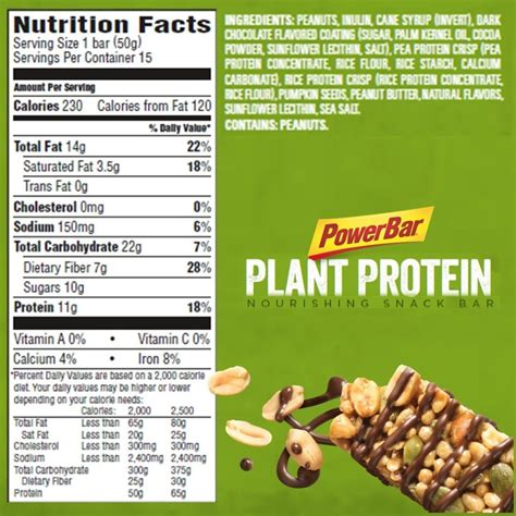 Bar - calories, carbs, nutrition