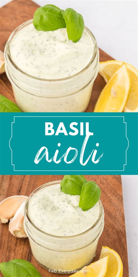 Basil Aioli - calories, carbs, nutrition