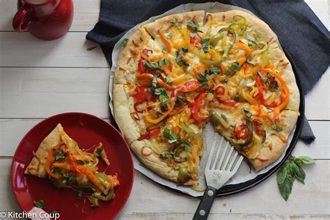 Basil Chicken & Roasted Pepper Pizza - calories, carbs, nutrition