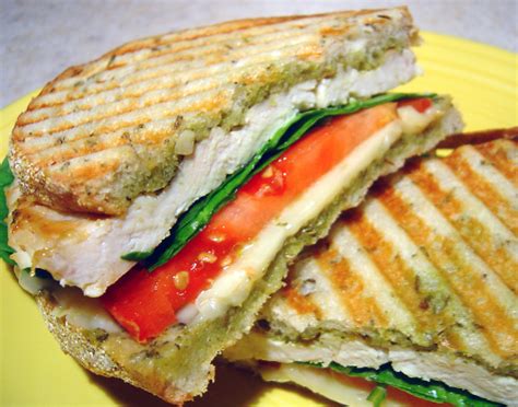 Basil Lemon Chicken Panini - calories, carbs, nutrition