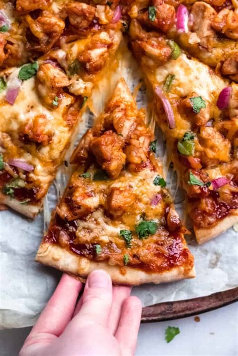 BBQ Chicken Pizza, with Mozzarella Cheese - calories, carbs, nutrition