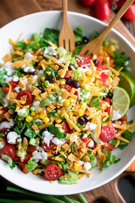 Bean, Corn and Tortilla Salad - calories, carbs, nutrition