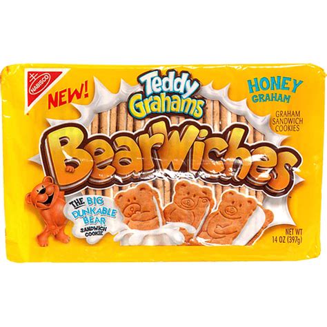 Bearwiches - Teddy Grahams Honey Graham Cookies & Creme - calories, carbs, nutrition