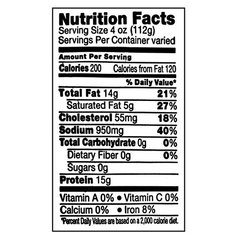 Beef Brisket Corned Braised Beer & Honey 4 oz - calories, carbs, nutrition