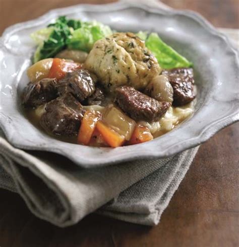 Beef casserole with herb dumplings - calories, carbs, nutrition