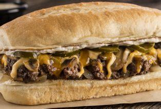 Beef Chopped Cheese Sandwich and Fried Onion Rings - calories, carbs, nutrition