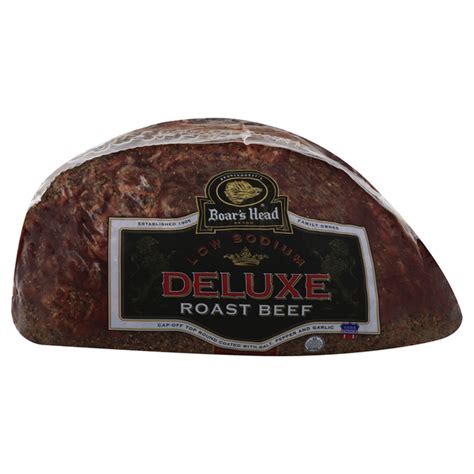 Beef Deli Top Round Low Sodium Boars Head Shaved 1 oz - calories, carbs, nutrition