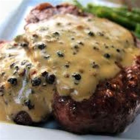 Beef Fillets with Green Peppercorn Sauce - calories, carbs, nutrition