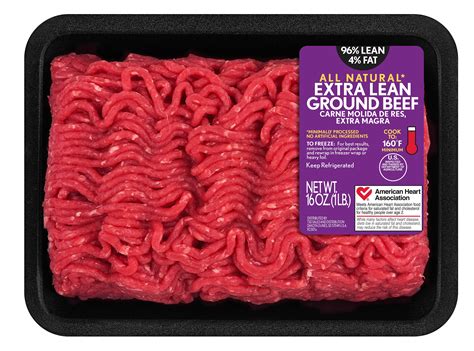 Beef, ground, 97% lean meat / 3% fat, raw - calories, carbs, nutrition