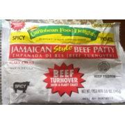 Beef Jamaican Patty (118184.0) - calories, carbs, nutrition