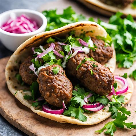 Beef Kofta Pitta with Salsa - calories, carbs, nutrition