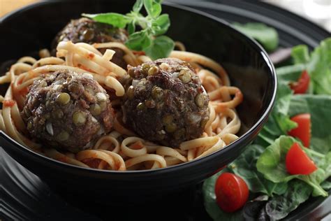 Beef & Lentil Meatball Plate - calories, carbs, nutrition