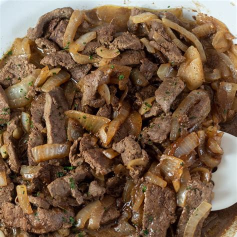 Beef Liver with Onions - calories, carbs, nutrition