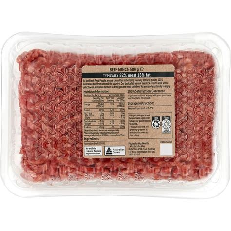 Beef Mince (500g) - calories, carbs, nutrition