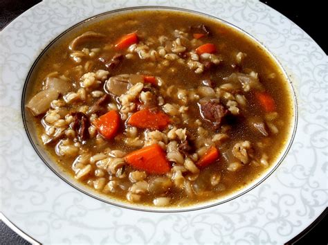 Beef Mushroom Barley Soup - calories, carbs, nutrition