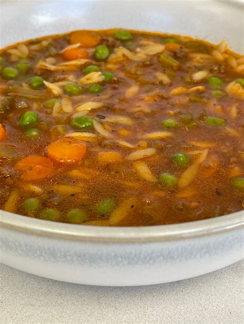 Beef Orzo Soup (4848.0) - calories, carbs, nutrition