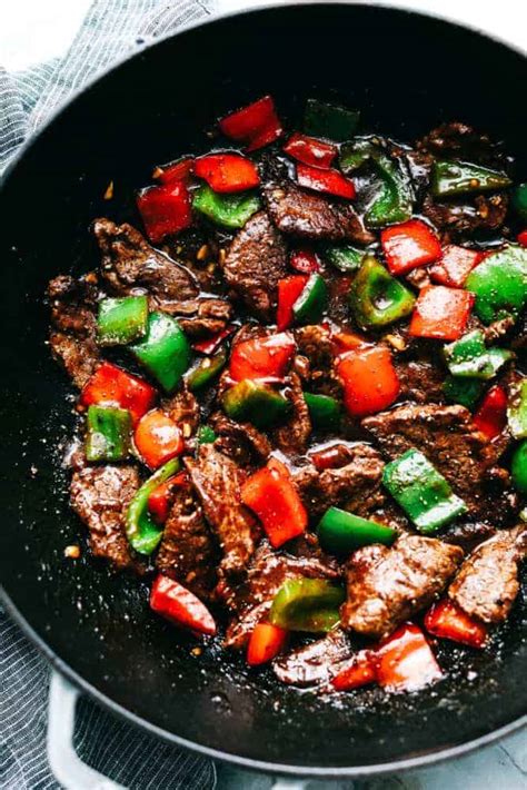 Beef Pepper Steak with Vegetables LARGE - calories, carbs, nutrition