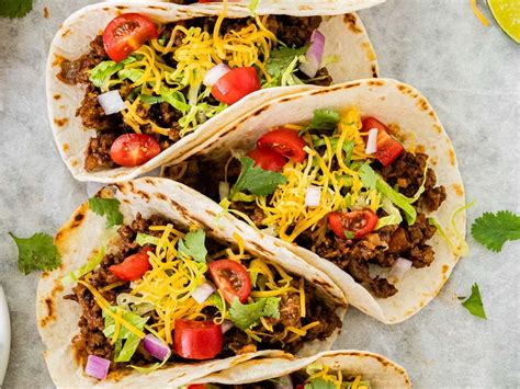 Beef Soft Tacos - calories, carbs, nutrition