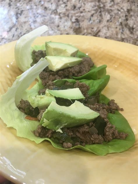 Beef Taco Lettuce Wrap - calories, carbs, nutrition