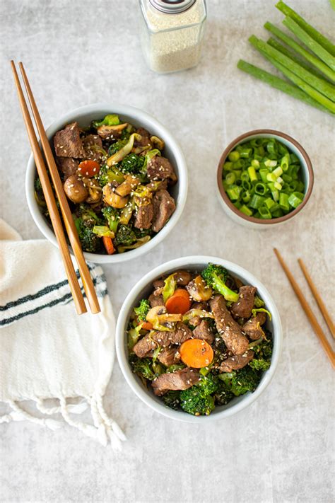 Beef Veggie Stir-Fry - calories, carbs, nutrition