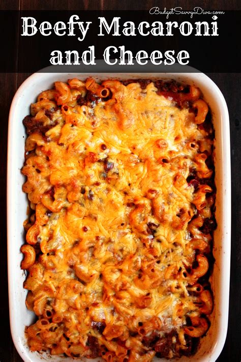 Beefy Cheddar Mac Casserole - calories, carbs, nutrition