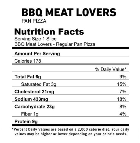 Bene Meat Lovers Pizza - calories, carbs, nutrition