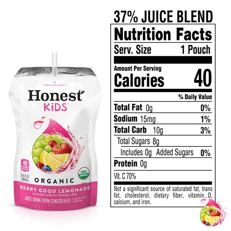 Berry Good Lemonade - calories, carbs, nutrition