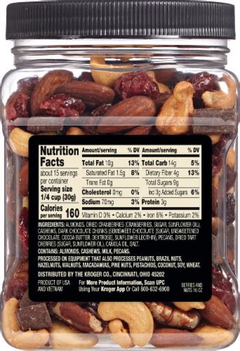 Berry Nut Blend - calories, carbs, nutrition