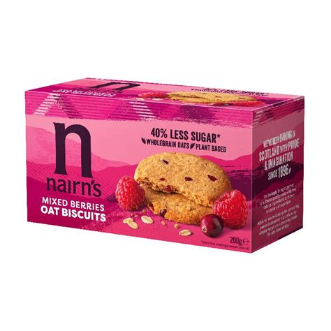 Berry Oat Biscuits - calories, carbs, nutrition