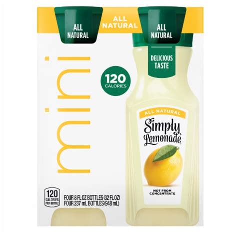 Bev Lemonade Apple 8 fl oz - calories, carbs, nutrition