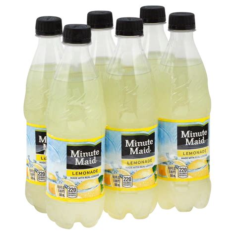 Bev Lemonade Minute Maid 16 fl oz - calories, carbs, nutrition