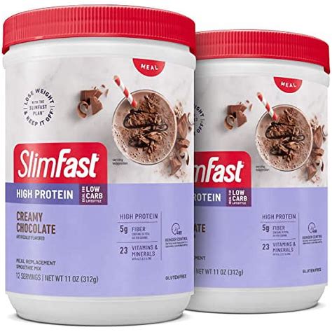 Beverages, UNILEVER, SLIMFAST Shake Mix, high protein, powder, 3-2-1 Plan - calories, carbs, nutrition