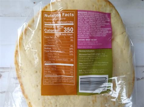 Bianca Flatbread - calories, carbs, nutrition