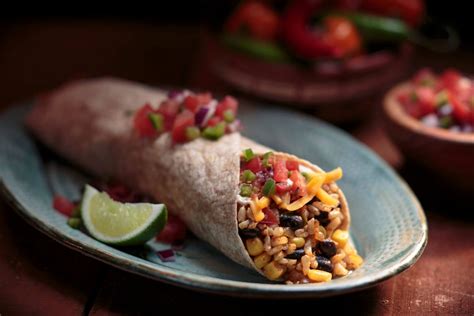 Black Bean Burrito with Brown Rice and Salsa (113585.0) - calories, carbs, nutrition