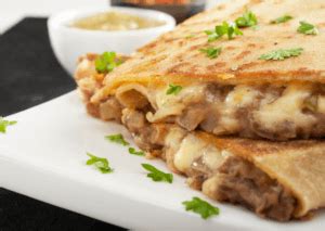 Black Bean & Cheese Quesadilla - 10" - calories, carbs, nutrition
