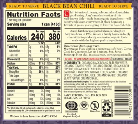 Black Bean Chili - calories, carbs, nutrition