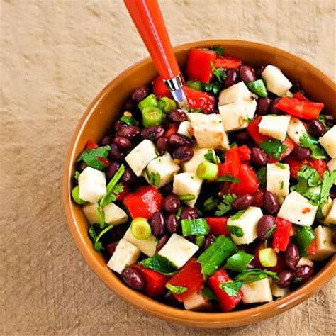 Black Bean & Jicama Salad w/ Queso - calories, carbs, nutrition