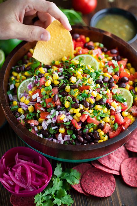 Black Bean Pepper Corn Salsa - calories, carbs, nutrition