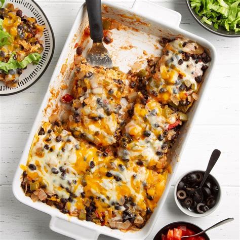 Black Bean Tortilla Casserole - calories, carbs, nutrition