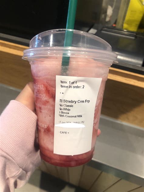 Blueberries & Creme Frappuccino Blended Creme - Tall - No Whipped Cream - calories, carbs, nutrition