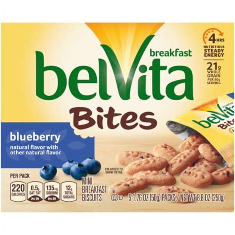 Blueberry Breakfast Bites - calories, carbs, nutrition
