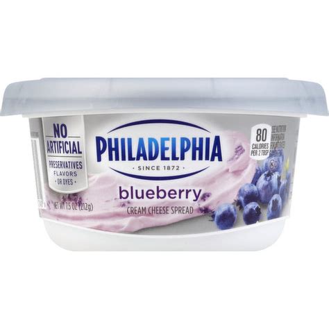 Blueberry Cream Cheese - calories, carbs, nutrition