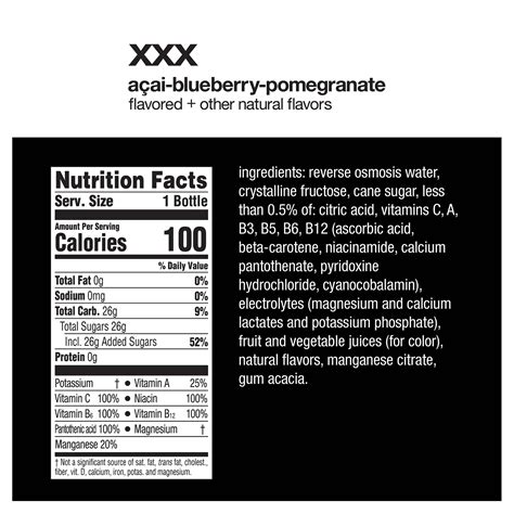 Blueberry Pomegranate - calories, carbs, nutrition