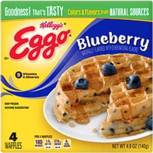 Blueberry Waffles (2014) - calories, carbs, nutrition
