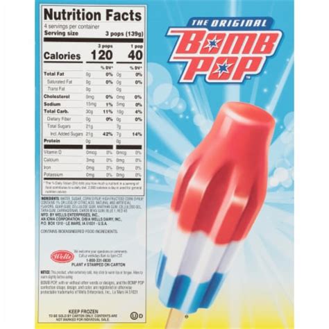 Bomb Pop - calories, carbs, nutrition