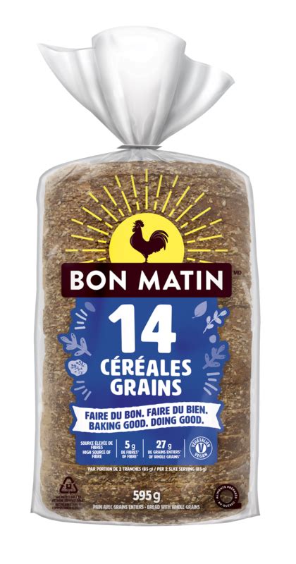 Bon Matin, 14 Cereales - calories, carbs, nutrition