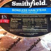 Boneless Ham Steak - calories, carbs, nutrition