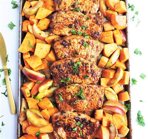 Boneless Pork Chop Apples & Sweet Potato - calories, carbs, nutrition