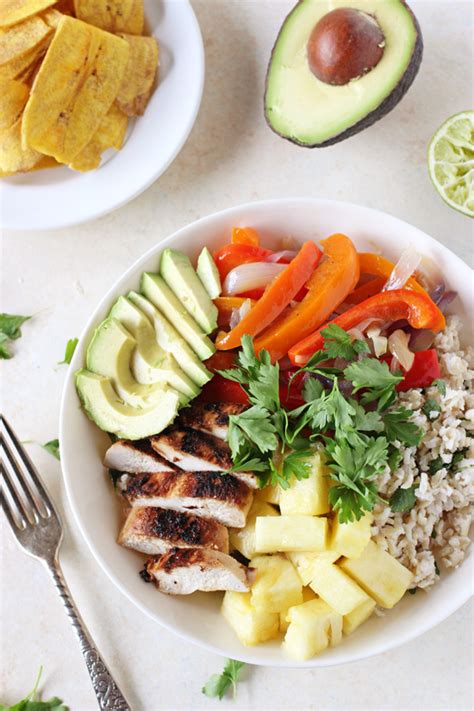 Bowl Caribbean Chicken - calories, carbs, nutrition