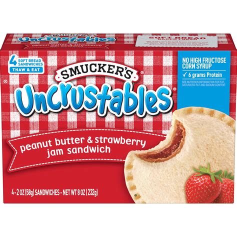 Box Lunch Peanut Butter & Strawberry Jam - calories, carbs, nutrition